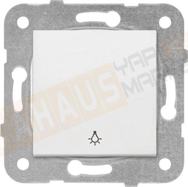 Viko Meridian/ Karre Beyaz Light Anahtarı (Mek+Düğ/Kap.) Çerçeve Hariç 90967003 - Image 1