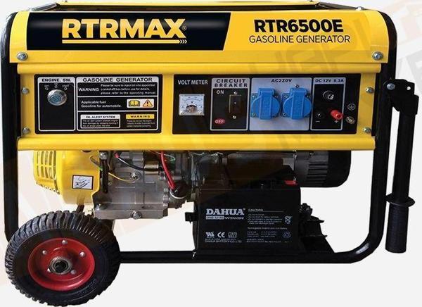 Rtrmax RTR6500E Marşlı Benzinli Jeneratör 6.2/6.8 Kva - Image 1
