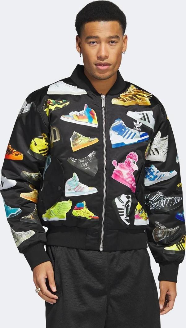 Adidas Jeremy Scott Archive Bomber Erkek Ceket Siyah - Image 1