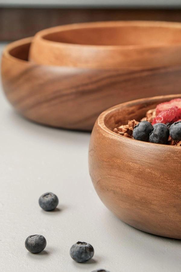 Bella - Akasya 3 lü Büyük Boy Kase Seti 25 cm / 20 cm / 15 cm - Image 1