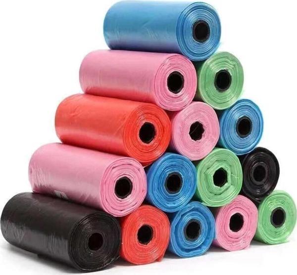 Kedi Köpek Tuvalet Poşeti Kedi Köpek Yedek Kaka Poşeti 12 Rulo 180 Adet 22cm X 30cm - Image 1