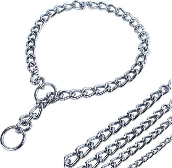 Köpek Eğitim Boyun Zinciri 4 Mm - 65 Cm Orta Büyük Irk Eğitim Zinciri Sağlam Çelik - Image 1