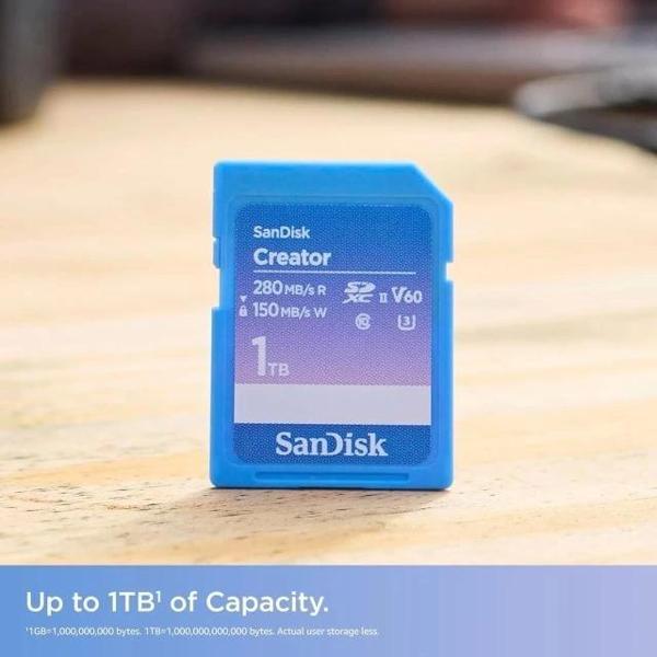 SanDisk Creator SD UHS-II Kart SD Kart 128GB - Image 1