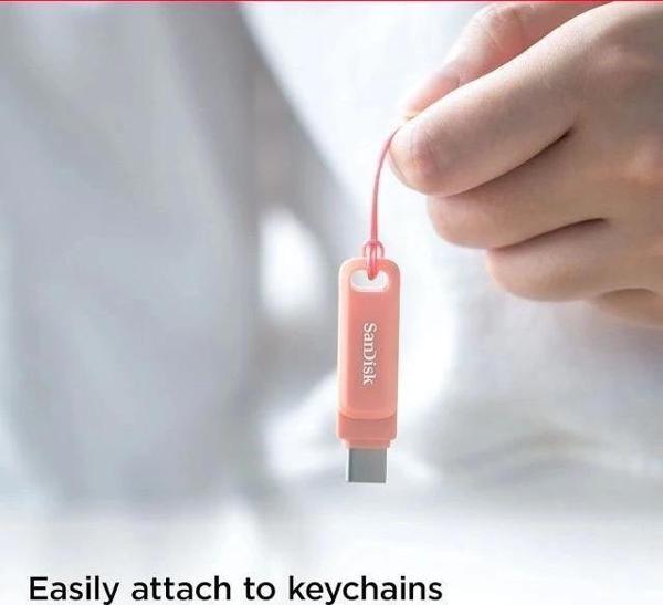 SanDisk Ultra Dual Drive Go USB Type-C Flash Bellek Peach 128 GB - Image 1