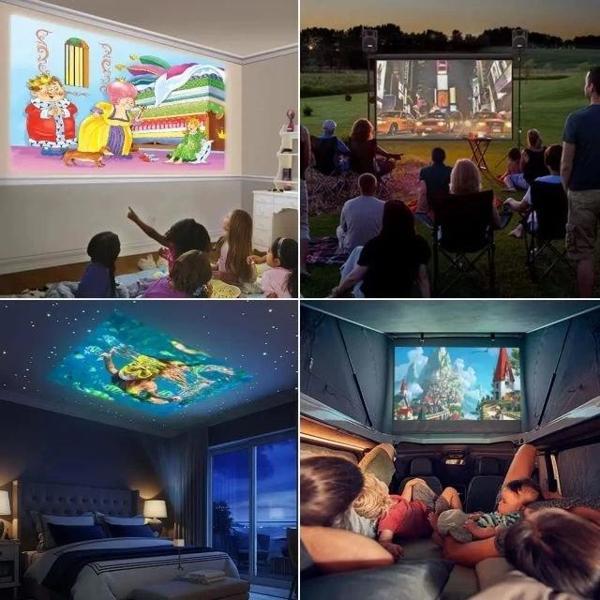 PVO Taşınabilir Mini Projektör Projector YG300Pro - Image 1