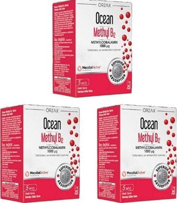 Ocean Methyl B12 1000 Mg Sprey / 5ml 3 Adet - Image 1