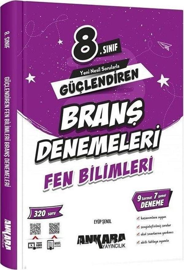 8. Sınıf Fen Bilimleri Güçlendiren Branş Denemeleri Ankara Yayıncılık - Ankara Yayıncılık - Image 1