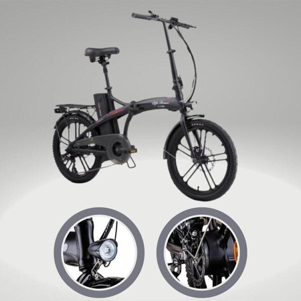 DS10 Pro Alfa Romeo R-1 Katlanabilir İnce Teker Elektrikli Bisiklet (Siyah) - Image 1