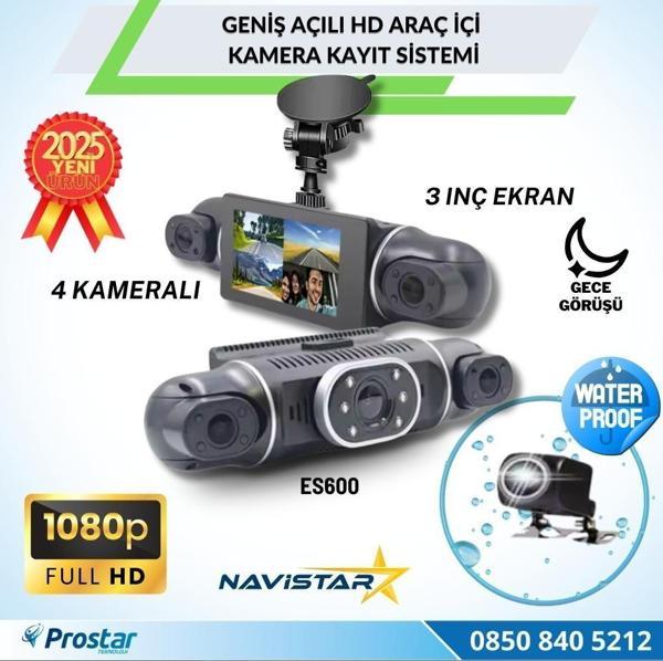 4 Kameralı 1080P WIFI, GPS Geniş Açılı Dashcam Araç içi Kamera Kayıt Sistemi 3 inç  Full HD - Image 1