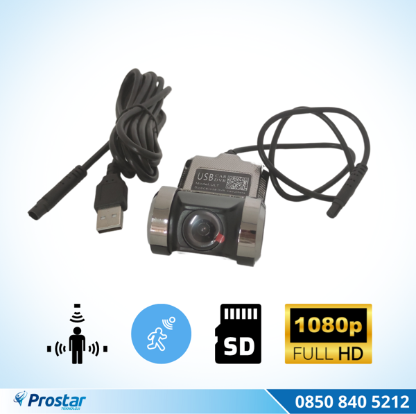 Araç Dvr Sürüş Kaydedici Kamera Usb Full Hd 1080P 170° Geniş Açı - Image 1