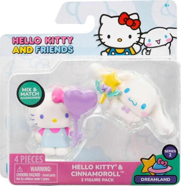 Hello Kitty ve Arkadaşları Dreamland 2'li Mini Figür Setleri Hello Kitty ve Cinnamoroll - Image 1