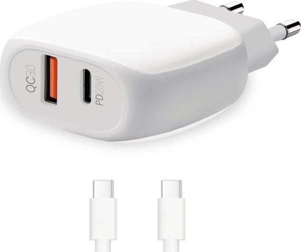 20W PD Çift Giriş Type C To Type C Hızlı Şarj Cihazı Samsung Xiaomi Huawei Oppo Uyumlu Şarz Aleti - Image 1