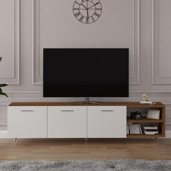 Tv Ünitesi Ceviz & Beyaz T-26 - Image 1