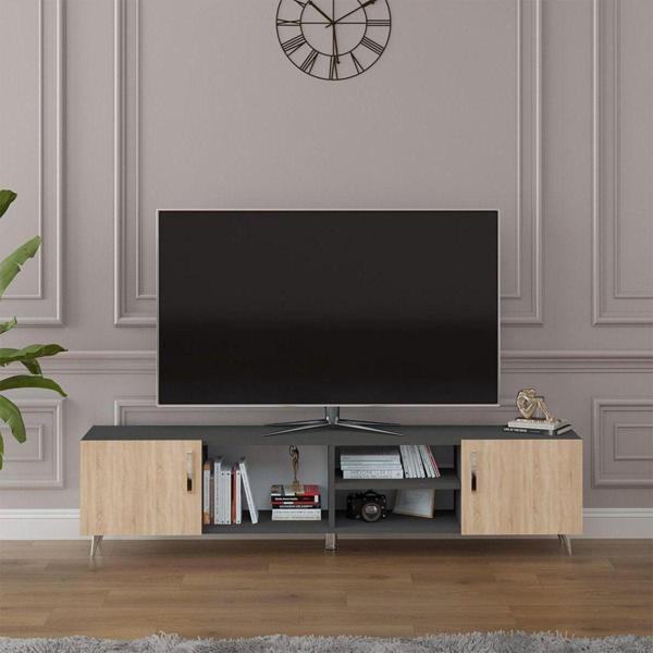 Tv Ünitesi Koyu Gri &yıldız Sonoma T-15 - Image 1