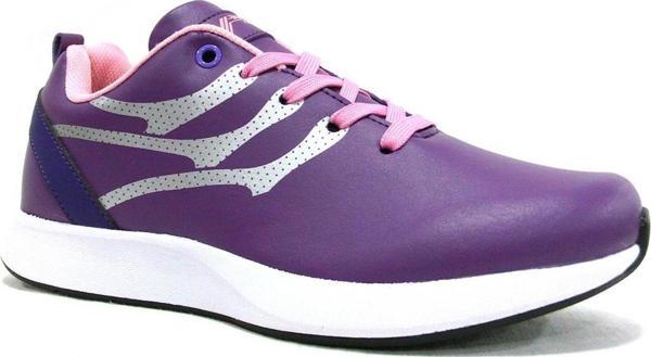 Tracker Mor Gümüş Bağcıklı Sneaker Spor Ayakkabı - Image 1