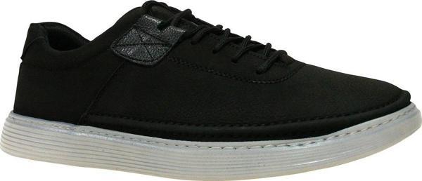 Birkan Siyah Bağcıklı Anatomik Comfort Casual Ayakkabı - Image 1