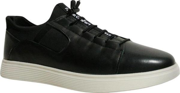 Dropland Siyah Bağcıksız Jelli Anatomik Comfort Erkek Ayakkabı - Image 1