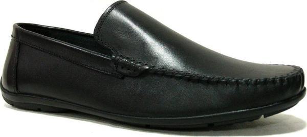 Punto Siyah Bağcıksız Mokasen Anatomik Comfort Ayakkabı - Image 1