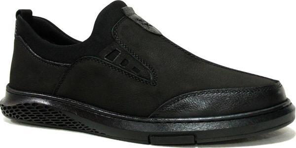 Birkan Siyah Bağcıksız Anatomik Comfort Casual Ayakkabı - Image 1