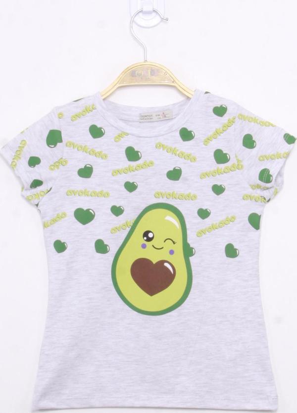 Toontoy Kız Çocuk Avokado Baskılı Tişört - Image 1