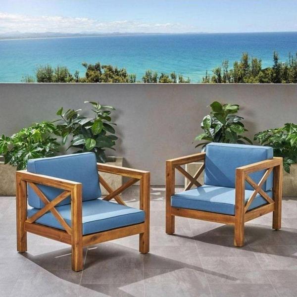 Ahşap Calvin Bahçe Balkon Teras Oturma Grubu - Image 1
