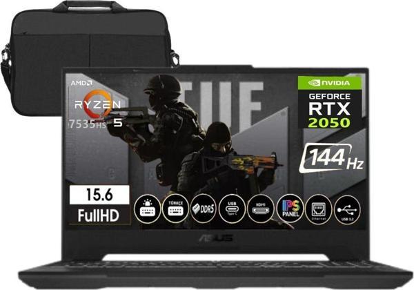 Tuf Gaming A15 Amd R5-7535HS 24GB Ddr5 Ram 512GB SSD RTX2050-144Hz 15.6" Freedos + Cimete Çanta - Image 1