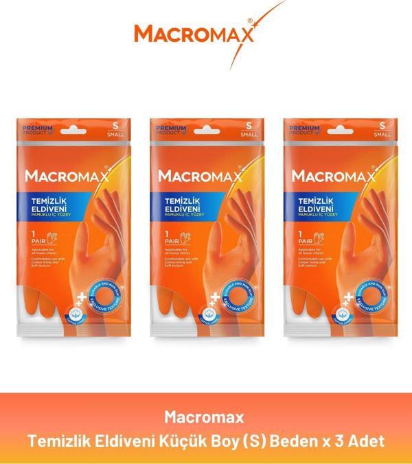 Macromax Standart Eldiven Küçük Boy x 3 Adet - Image 1