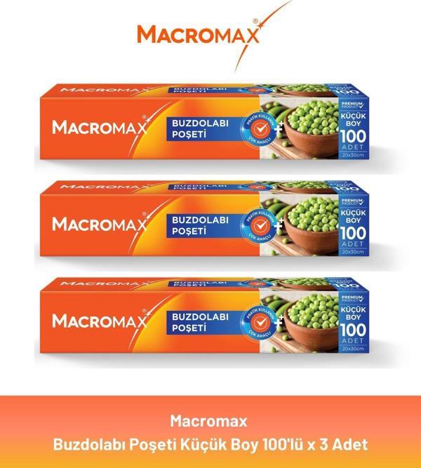 Macromax Buzdolabı Poşeti Küçük Boy 100'lü x 3 Adet - Image 1