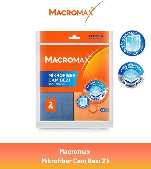 Macromax Mikrofiber Cam Bezi 2'li - Image 1