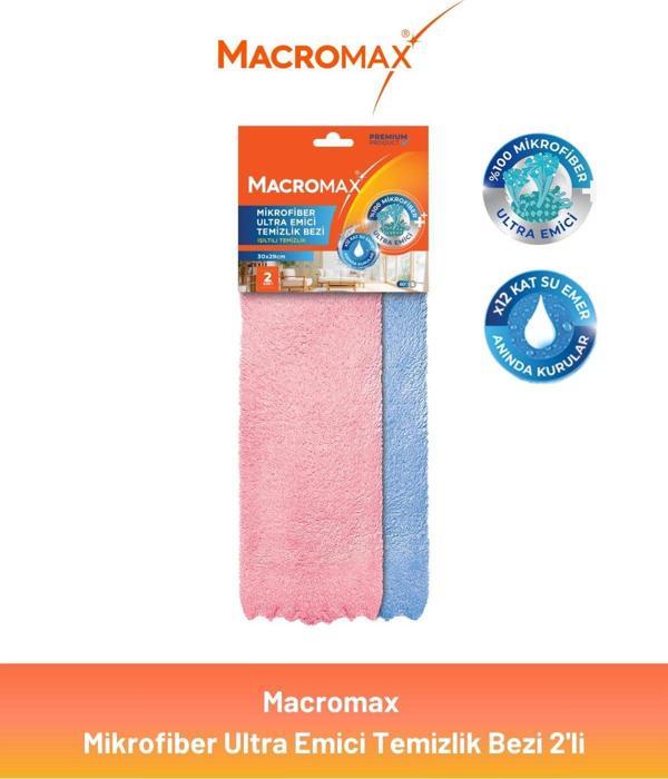 Macromax Ultra Emici Mikrofiber Temizlik Bezi 2'li - Image 1