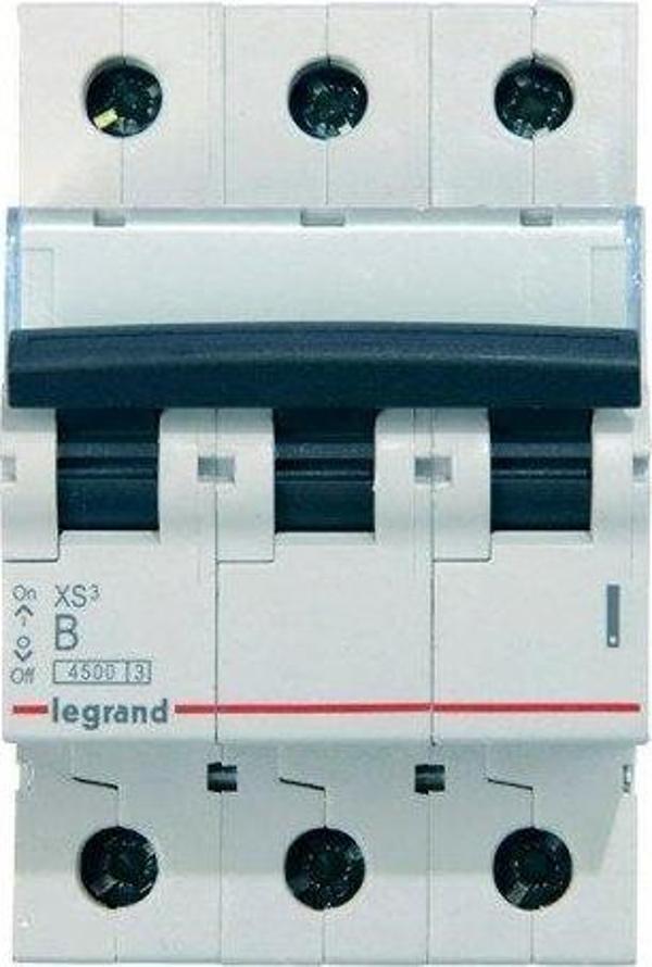 LEGRAND XS³ 10A 3P B TİPİ 4,5KA W OTOMAT (SİGORTA) - Image 1