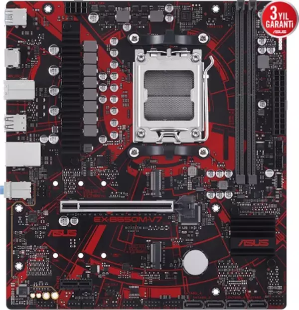Asus EX-B650M-V7 Amd Soket Am5 Ddr5 8000MHZ Micro-Atx Anakart - Image 1