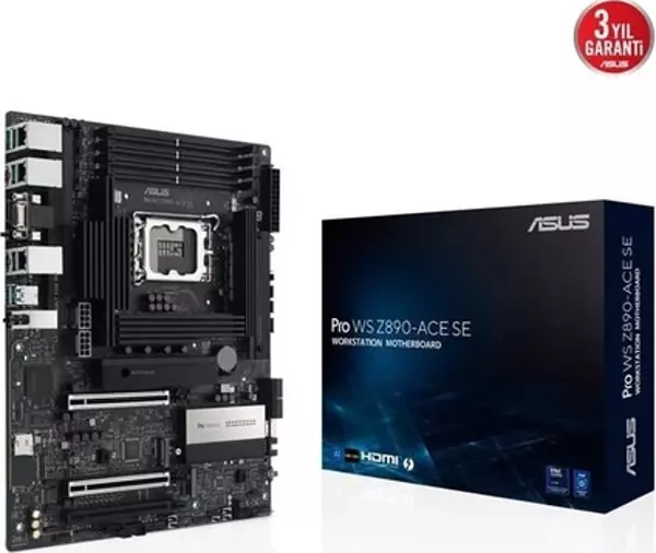 Asus Pro Ws Z890 Ace Se 9066 MHZ  DDR5  1851P ATX Anakart - Image 1