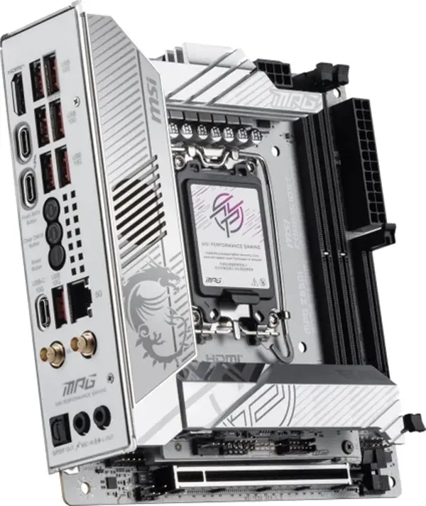 Msı MB Mpg Z890I Edge Tı Wıfı Soket 1851 Ddr5 8600MHZ(OC) USB 20GBPS 4xm.2 2xtb4 HDMI 2x Dp 5g Lan Wıfı 7 Mini Itx - Image 1