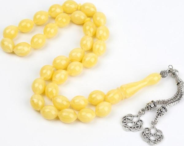 Beyrut Damla Alpaka Püskül Tombul Beyzi Kesim 11x14mm Tesbih - Image 1