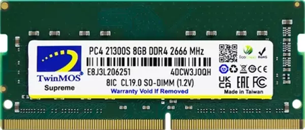 TwinMOS DDR4 8GB 2666MHz Notebook Ram (MDD48GB2666N) - Image 1