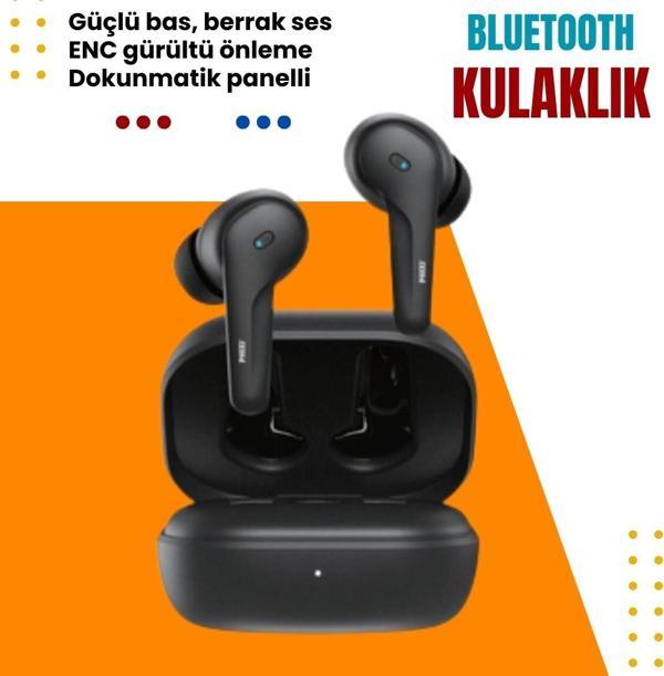 Phixi Force S50 ENC Dokunmatik Panelli Bluetooth Kulaklık - Güçlü Bas, Berrak Ses ve Uzun Pil Ömrü - Image 1
