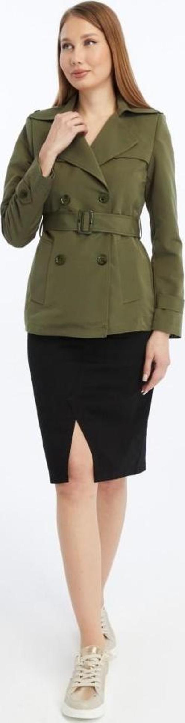 Kısa Mevsimlik Kadın Trençkot - Image 1