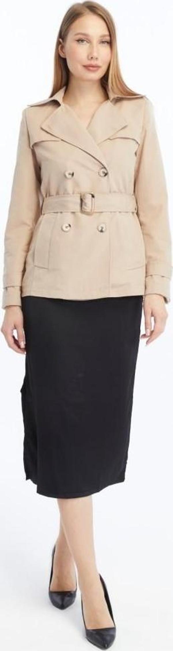 Kısa Mevsimlik Kadın Trençkot - Image 1