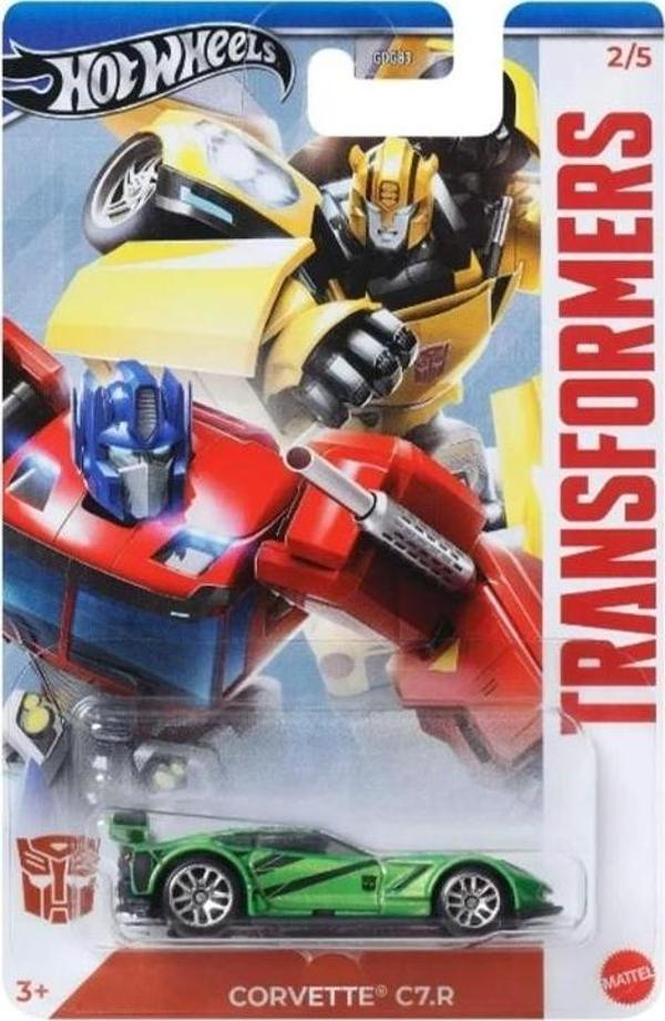 Hot Wheels Transformers Corvette C7.R -HRV59 - Image 1