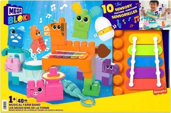 HPB46 Mega Bloks® Çiftlik Orkestrası 40 parça +1 yaş - Image 1