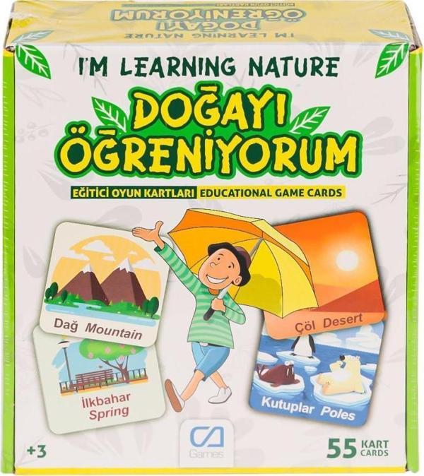 Nessiworld CAEGT-5053 Doğayı Öğreniyorum Eğitici Oyun Kartları -Ca Games - Image 1