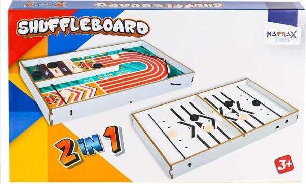 Nessiworld 416 Shuffleboard Oyunu 2IN1 -Akçiçek Oyuncak - Image 1