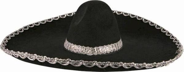 Nessiworld Sombrero Meksika Şapkası Mariachi Gümüş Şeritli Yetişkin Boy - Image 1