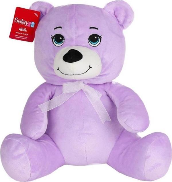 Nessiworld 1022L  Göbekli Peluş Ayı 28 cm Lila -Selay Oyuncak - Image 1