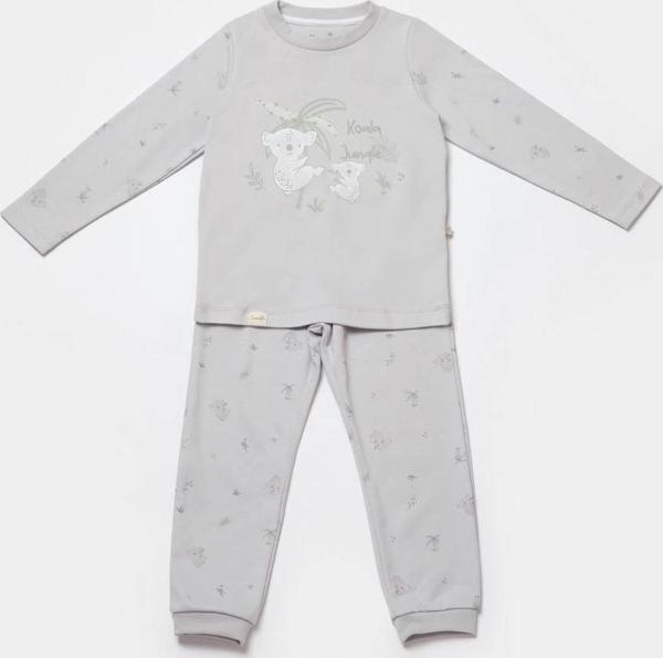Bibaby Biorganic Koala Jumper Pijama Takım 59778 Gri - Image 1
