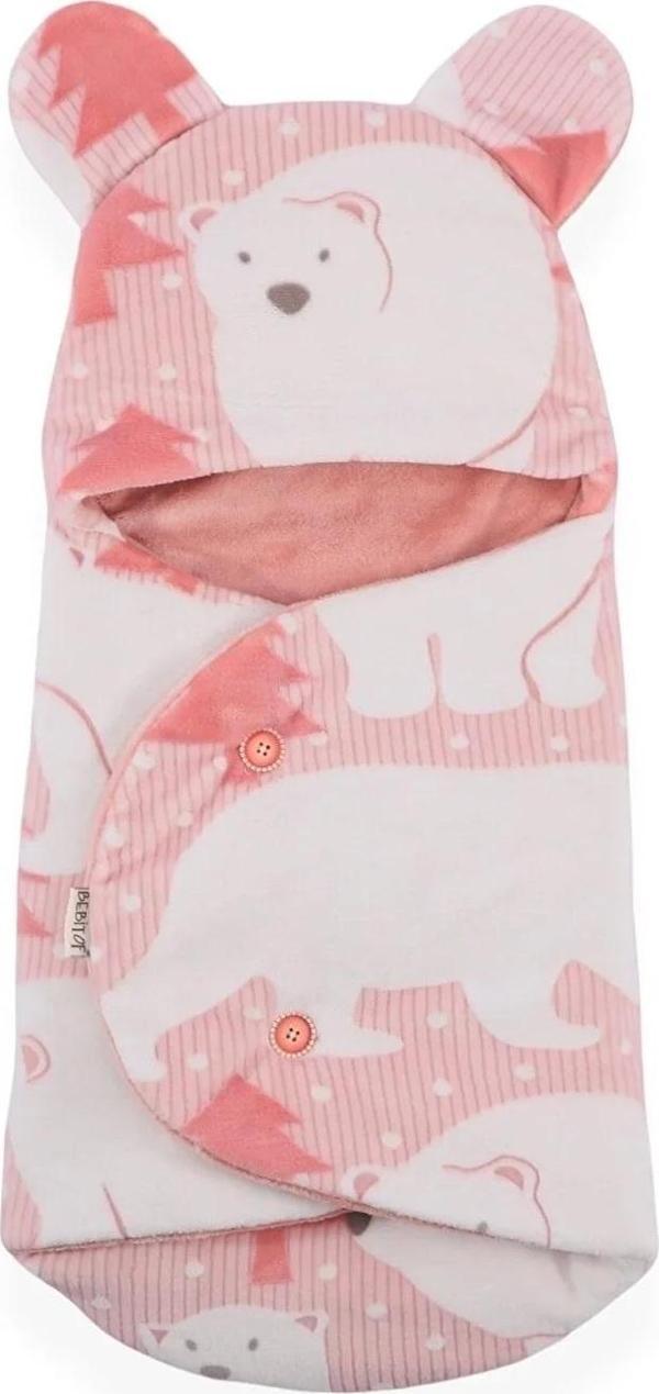 Bebitof Kutup Ayılı Kundak 95266 Pembe - Image 1