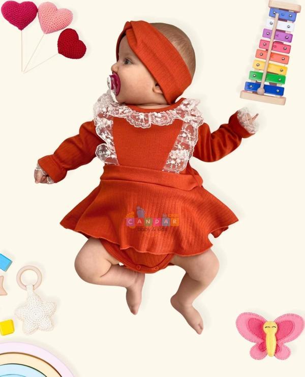 3-12 Ay FİSTO ETEKLİ BADİ Kiremit - Image 1