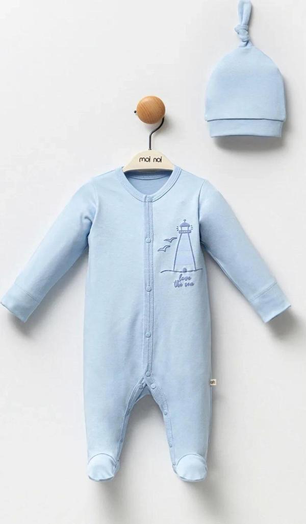 Moi Noi Sea Çıtçıtlı Tulum Mnb3039 Mavi - Image 1