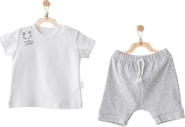 Andywawa Ac25894 2'li Basic Bebe Takım Grey Melange - Image 1